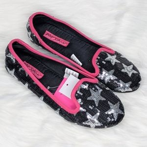NWT Betsey Johnson Sequin Sparkle Ballet Flats 6